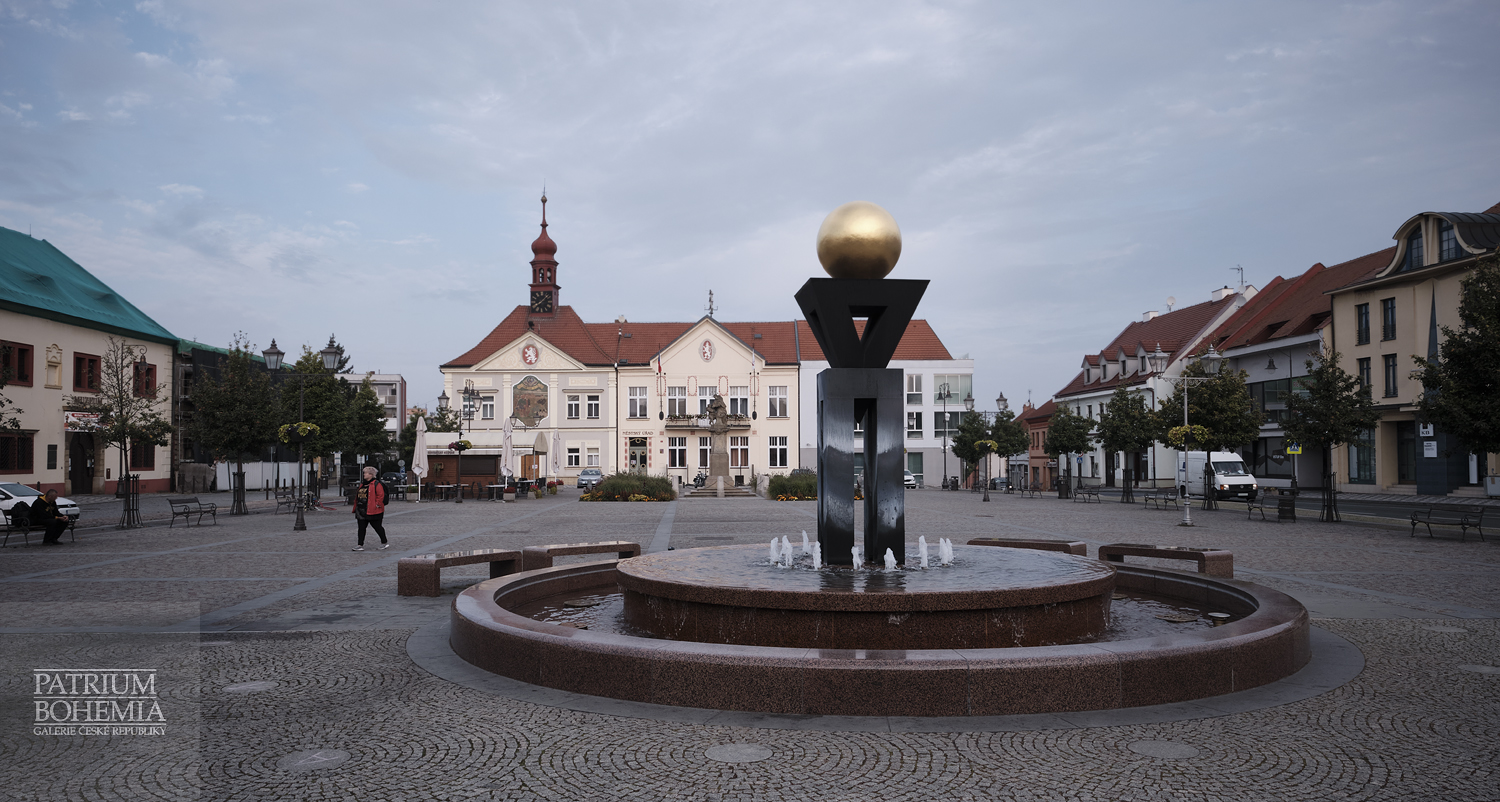 Rudolfova fontána v Brandýse nad Labemm.