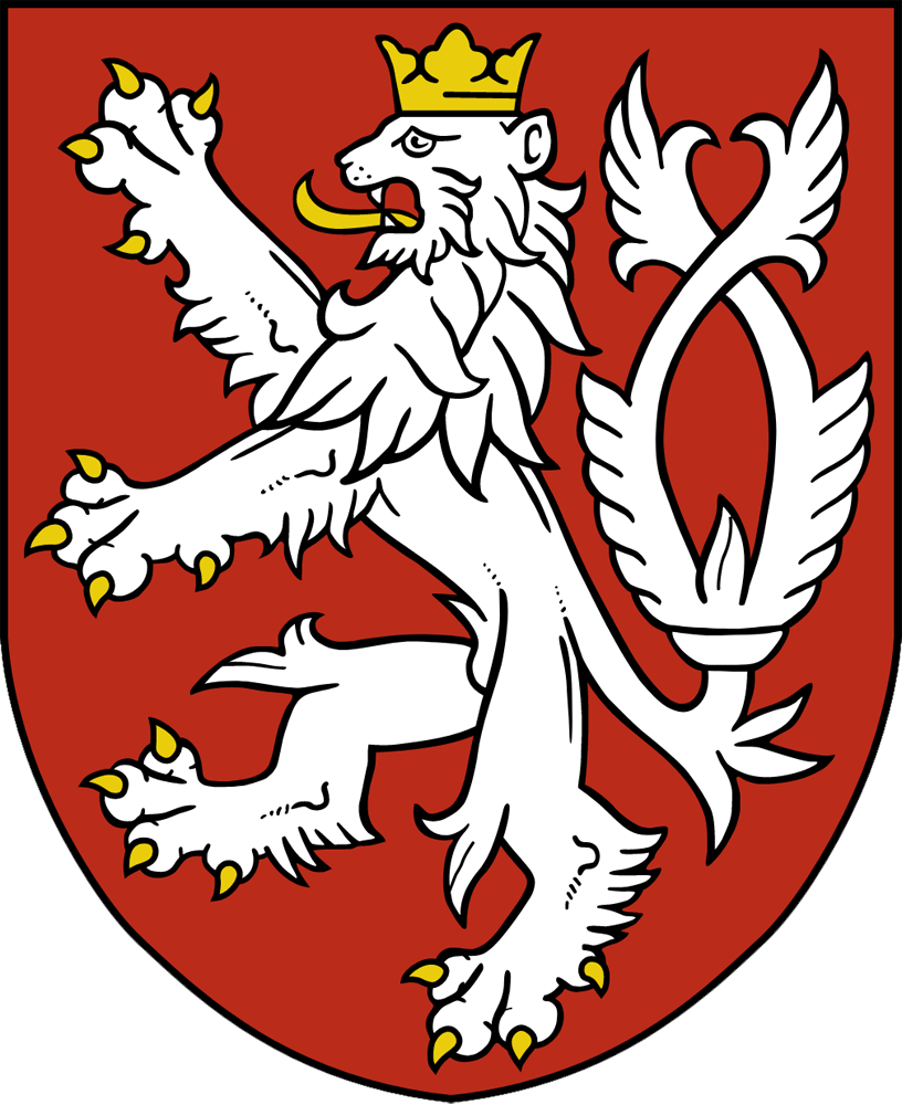 Small state coat of arms of the Czech Republic.