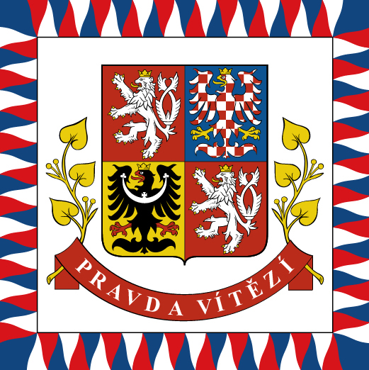 Vlajka prezidenta České republiky.