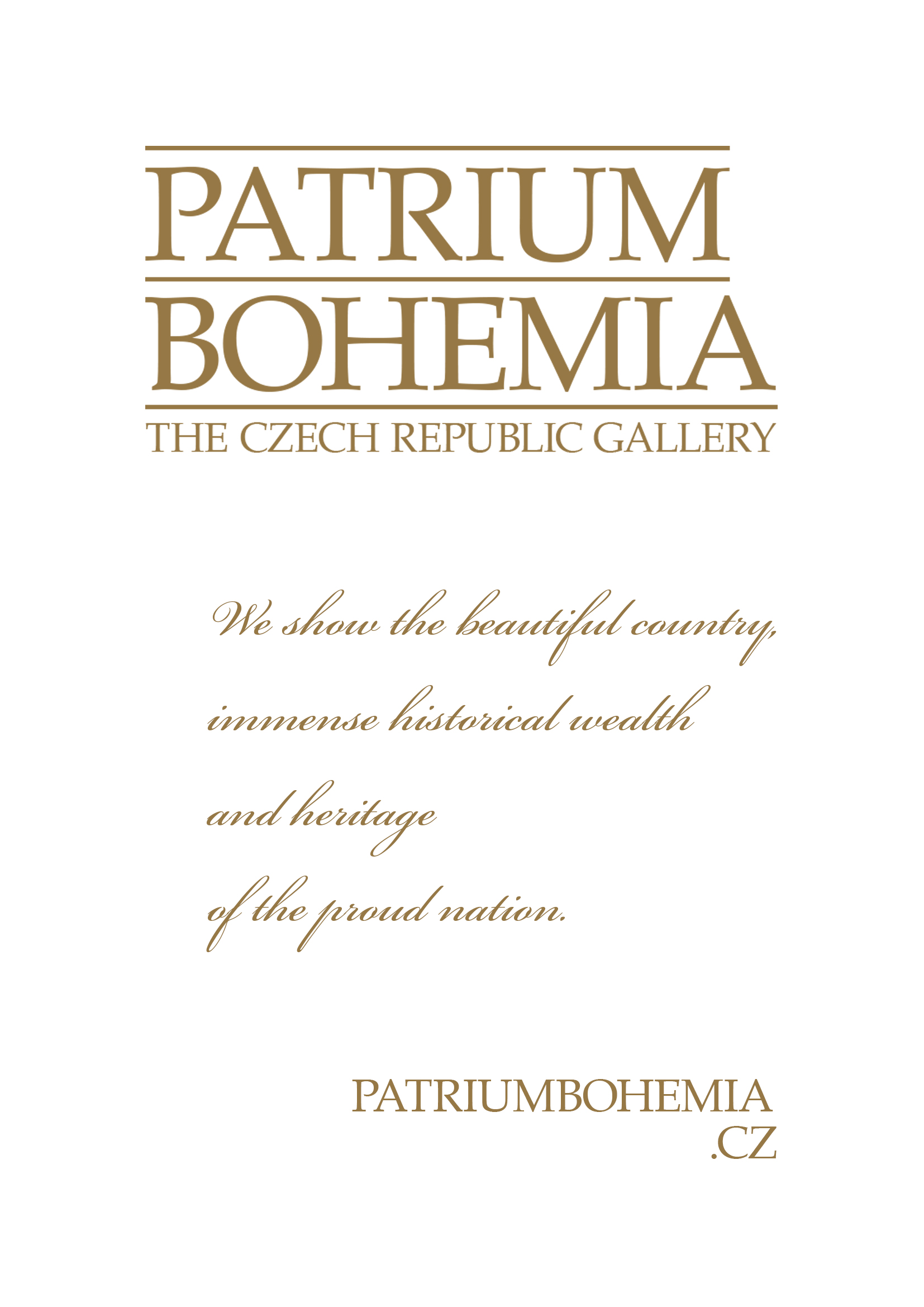 Poster gold, A4 Patrium Bohemia.